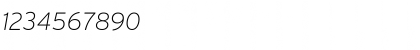 Download Interstate ExtraLight Italic Font Numeric Preview