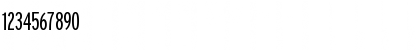 Download Interstate LightCompressed Font Numeric Preview