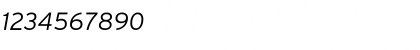 Download Interstate Light Italic Font Numeric Preview