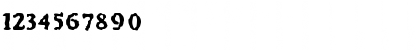 Download Irregular Black Font Numeric Preview