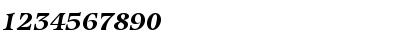 Download ITC Isbell Bold Italic Font Numeric Preview