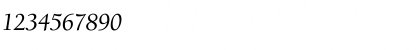 Download ITC Berkeley OldStyle Regular Font Numeric Preview