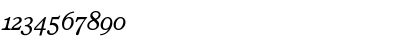 Download Calgary-Osf BookItalic Font Numeric Preview