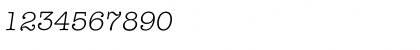 Download Itypewriter Light Font Numeric Preview