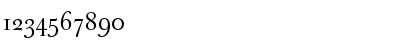 Download J Baskerville Regular Font Numeric Preview