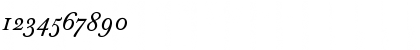 Download J Baskerville Text Italic Font Numeric Preview