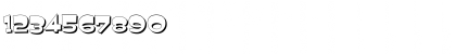 Download Jemima Shadow Font Numeric Preview