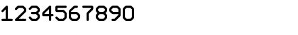 Download UHF Regular Font Numeric Preview