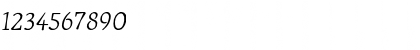 Download JournalItalicLining Regular Font Numeric Preview