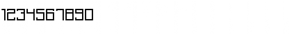 Download Just Square LT Std Regular Font Numeric Preview