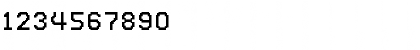 Download Caliper Stairstep Font Numeric Preview