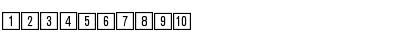 Download Katalogziffern Positiv BQ Regular Font Numeric Preview