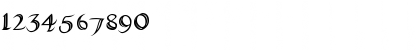 Download CallifontsB13PostScript Regular Font Numeric Preview
