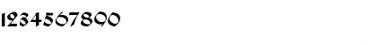 Download CallifontsC27PostScript Regular Font Numeric Preview