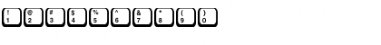 Download Keyboard1 Regular Font Numeric Preview