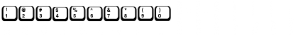 Download Keyboard2 Regular Font Numeric Preview