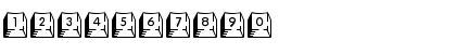 Download Keycaps Deluxe Regular Font Numeric Preview