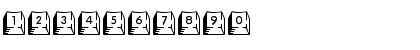 Download Keycaps Deluxe Regular Font Numeric Preview