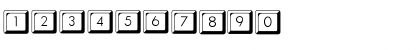 Download KeyCapsFLF Regular Font Numeric Preview