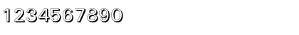 Download UltimateShadow Regular Font Numeric Preview