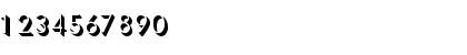 Download Ultra Shadow Regular Font Numeric Preview