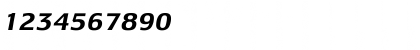 Download LesmoreBoldItalicTab Regular Font Numeric Preview