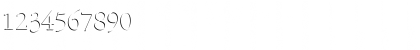 Download LHF Light Face Roman Regular Font Numeric Preview