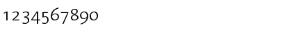 Download LinotypeAromaSC Light Regular Font Numeric Preview