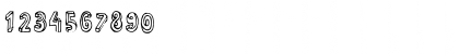 Download LTDummy Outline Regular Font Numeric Preview