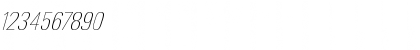Download LinotypeUnivers CondUltraLightItalic Font Numeric Preview
