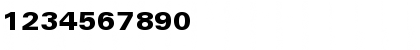 Download LinotypeUnivers ExtdHeavy Font Numeric Preview