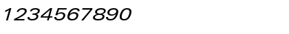 Download LinotypeUnivers ExtdRegularItalic Font Numeric Preview