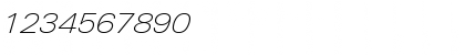 Download LinotypeUnivers ExtendedThinItalic Font Numeric Preview