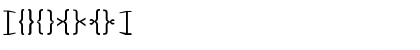 Download Lisboa Dingbats Bracket Regular Font Numeric Preview