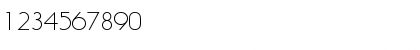 Download Litera-Light Regular Font Numeric Preview