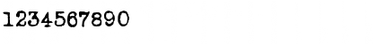 Download LoveLetterTypewriter Regular Font Numeric Preview