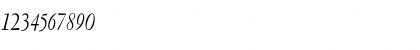 Download LTC Garamont Display OT Italic Font Numeric Preview