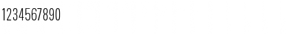 Download LTUnivers 310 CompLight Font Numeric Preview