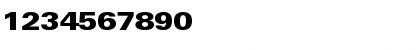 Download LTUnivers 840 ExtdBlack Font Numeric Preview