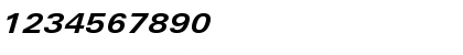 Download LTUnivers 641 ExtdBoldIt Font Numeric Preview