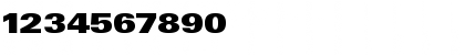 Download LTUnivers 940 ExtdXBlack Font Numeric Preview