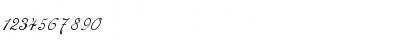 Download CancellarescaScript Normal Font Numeric Preview