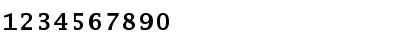 Download LucidaTypewriterEF Bold Font Numeric Preview