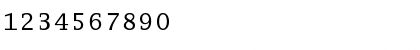 Download LucidaTypewriterEF Regular Font Numeric Preview
