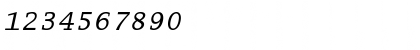 Download Lucida Typewriter Std Oblique Font Numeric Preview