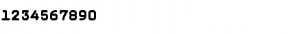 Download MagdaCleanMono Black Font Numeric Preview