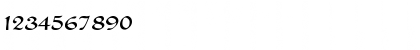 Download Candlemas Regular Font Numeric Preview