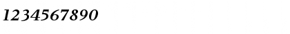 Download Meridien LT Std Bold Italic Font Numeric Preview