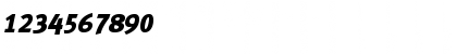 Download MetaBlackCapsLFC Italic Font Numeric Preview