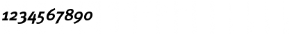 Download MetaBoldC Italic Font Numeric Preview